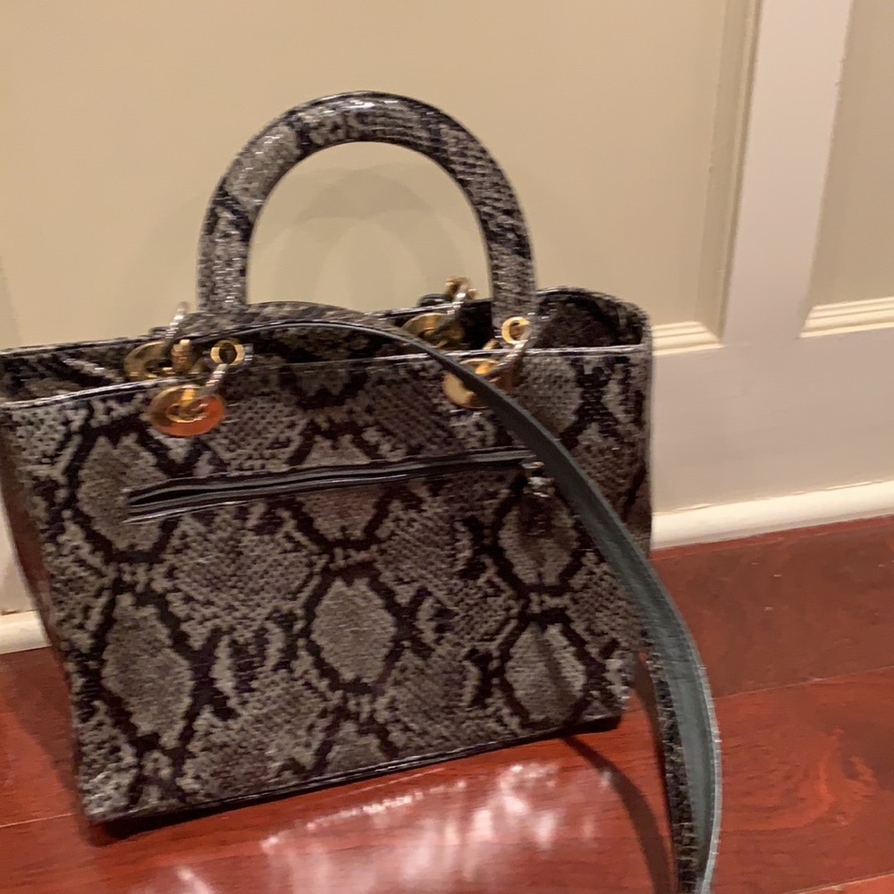 Teras Python Style Shoulder Bag - image 2